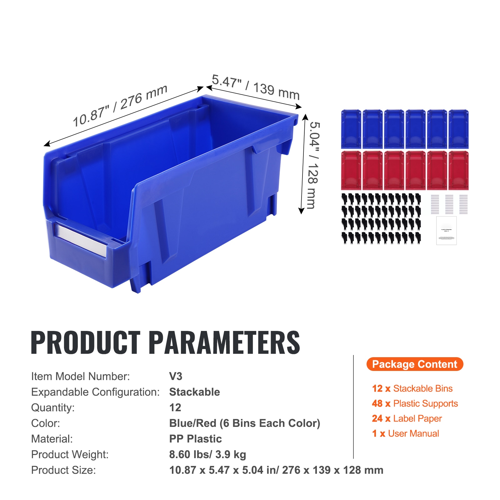 Stackable Plastic Storage Bins For Shelving And Pantry Organising_voghion.com